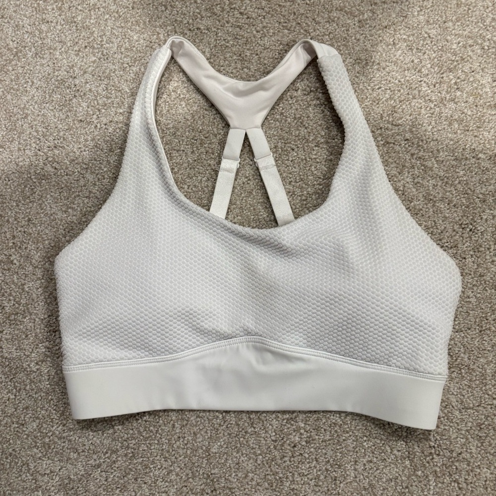 Zyia polka dot adjustable White Women's Sports Bra